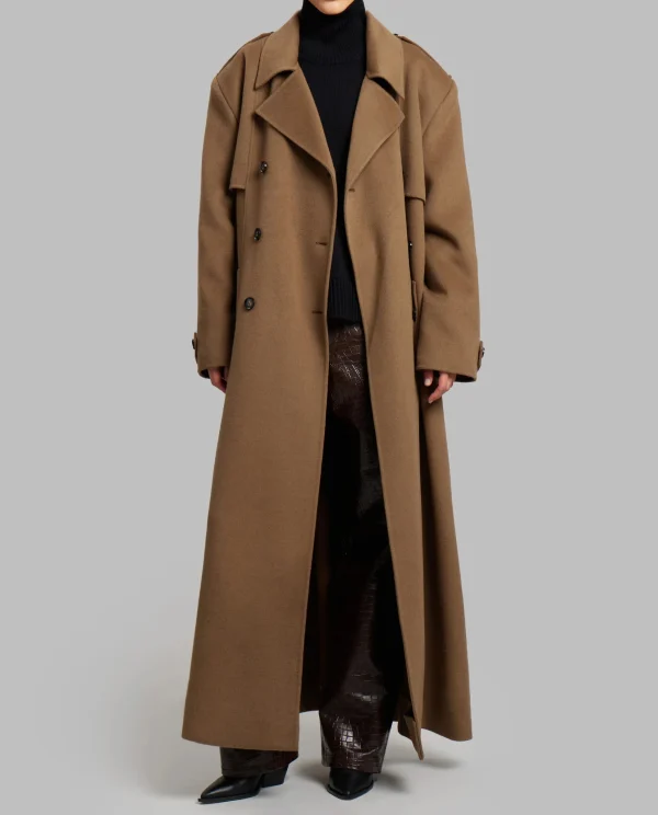 Cashmere Coat Women Oversized Loose Wool Trench Coats Women