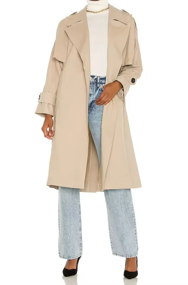 Women Fashion Winter Coats Classic Long Trench Elegant Pockets Button Women Coat - Image 4