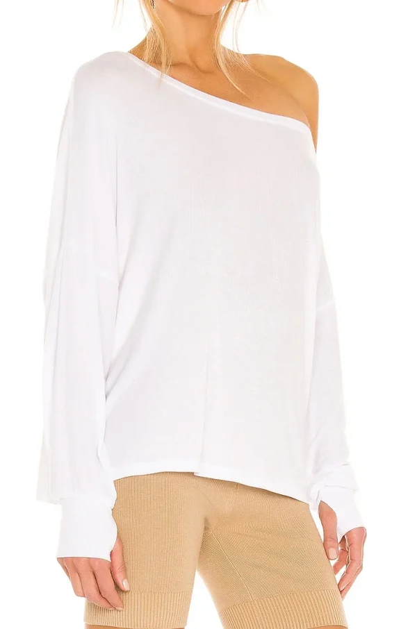 New Casual Strapless Design Viscose Material Women's Top Loose Fit for Fall - Image 3