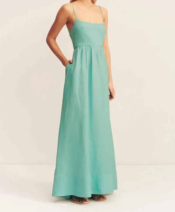 Elegant Long Maxi Dress Women Spaghetti Strap Summer Dress Slim Bodycon Backless Causal Linen Dresses - Image 4