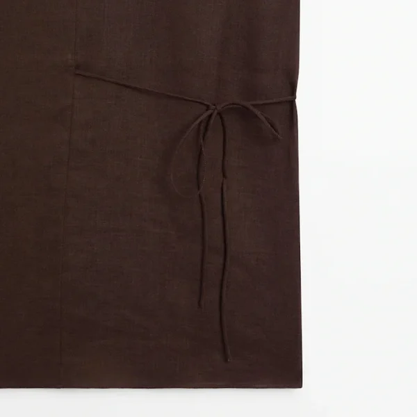 New Hot Selling High Quality Women's Cotton Linen Shirt Casual Drop Sleeve Flax Clothing Drawstring Blouse Top - Image 4